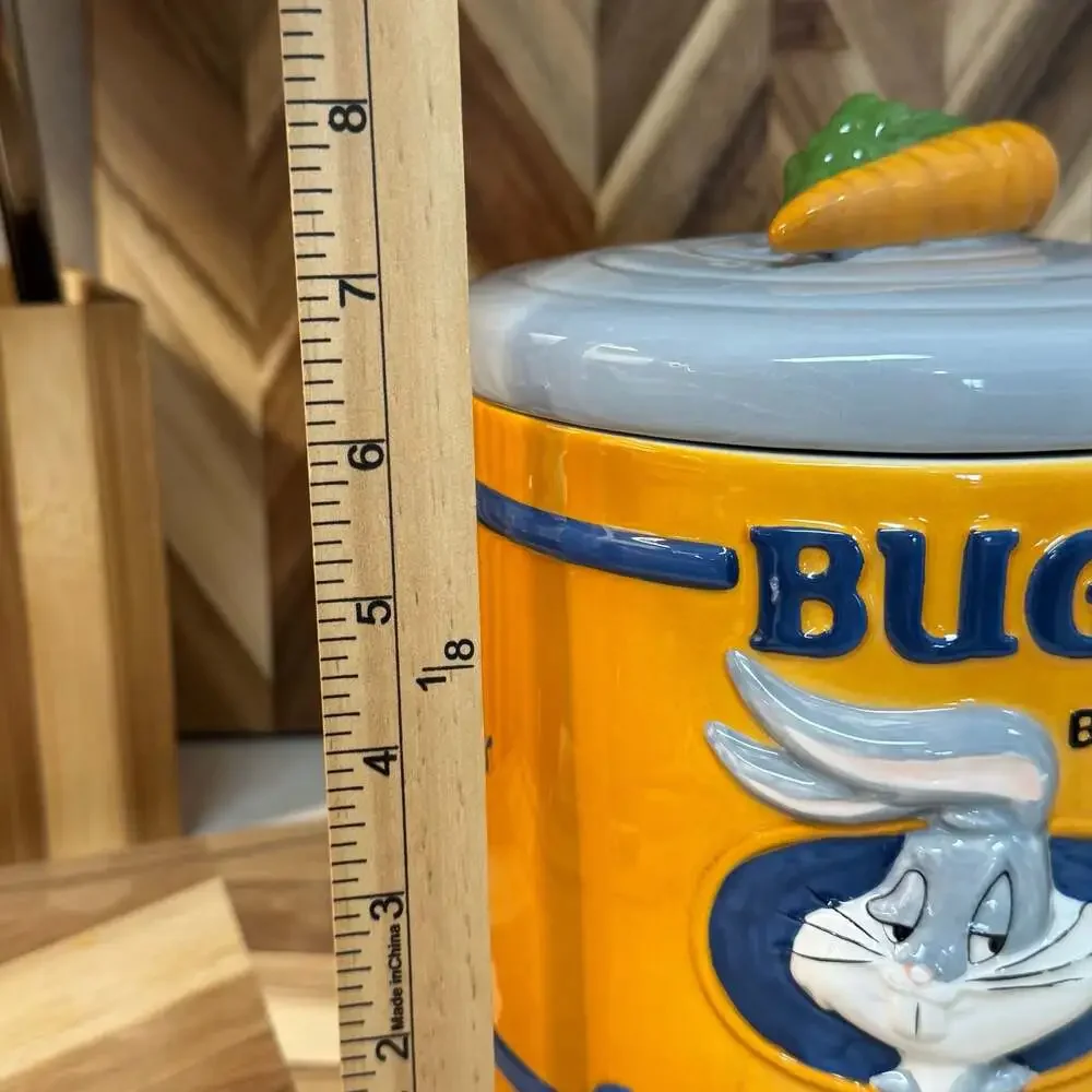 Vintage 1996 Warner Bros. Bugs Bunny Brand Ceramic Cookie Jar Canister